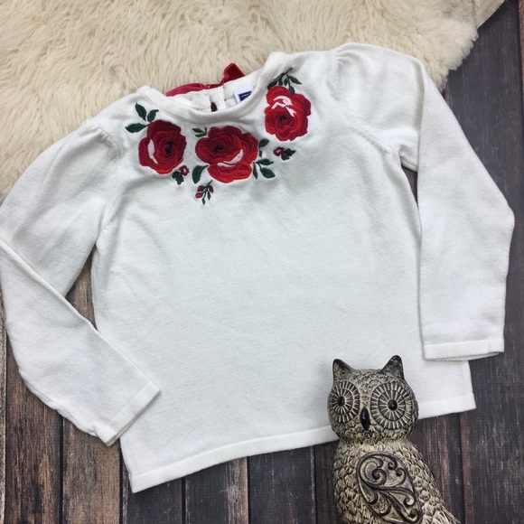 Janie and Jack Other - Janie & Jack | Embroidered Floral Sweater